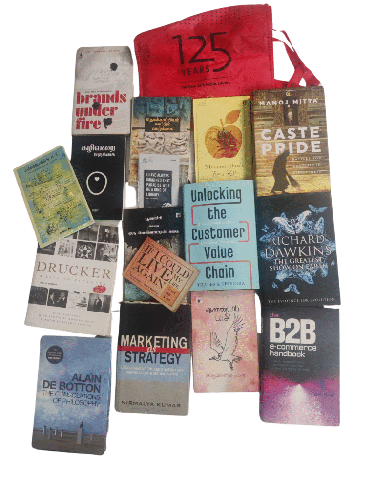 The purpose of the image is to showcase books because the post is about the World Book Day